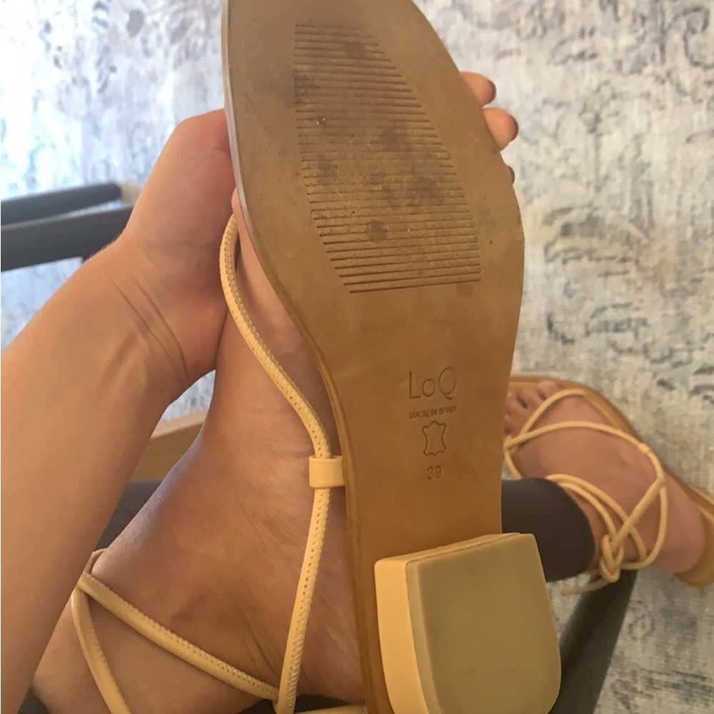 LoQ Ara Dune Leather Lace Up Strap Sandals - Picture 7 of 7